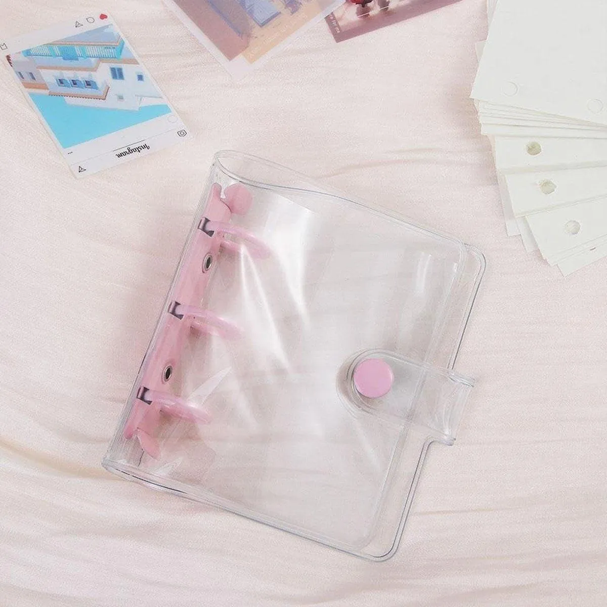 5pcs Flipbook Mini Transparent Case Handbook Notebook Protective Storage Case