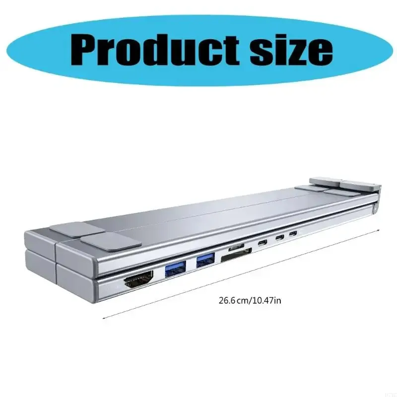8 in 1 Laptop Stand with Docking Station