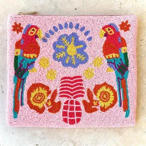 Anna Nova | Inca Parrot Beaded Clutch