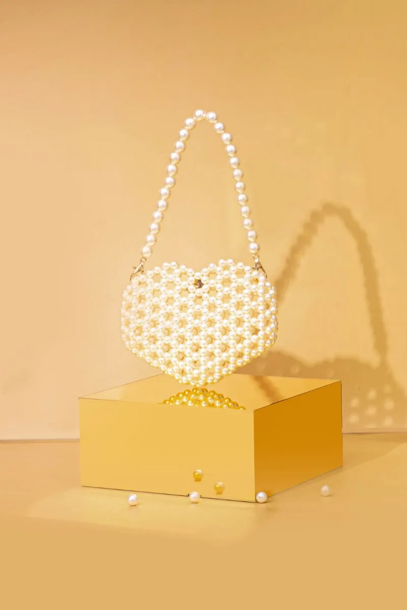Aria Mini Heart bag - Off-white