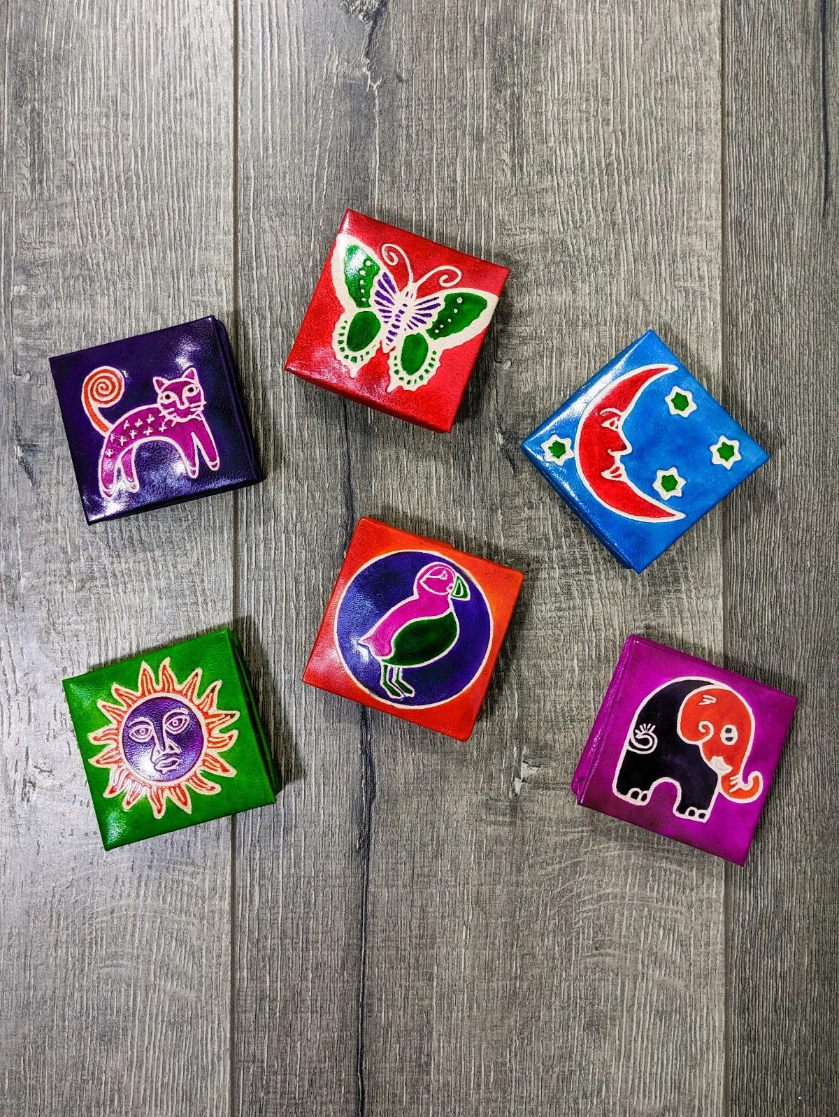 Assorted Print Square Coin Purse