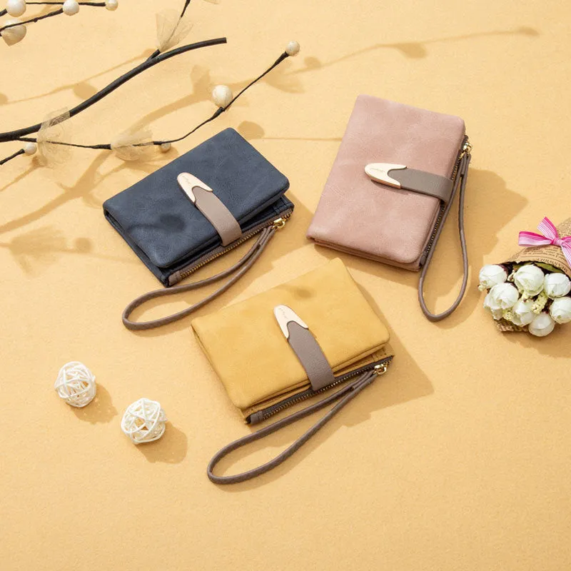 Attractive Versatile Women's Korean Vintage Short Coin Purses