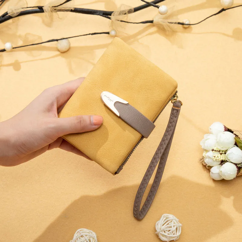 Attractive Versatile Women's Korean Vintage Short Coin Purses
