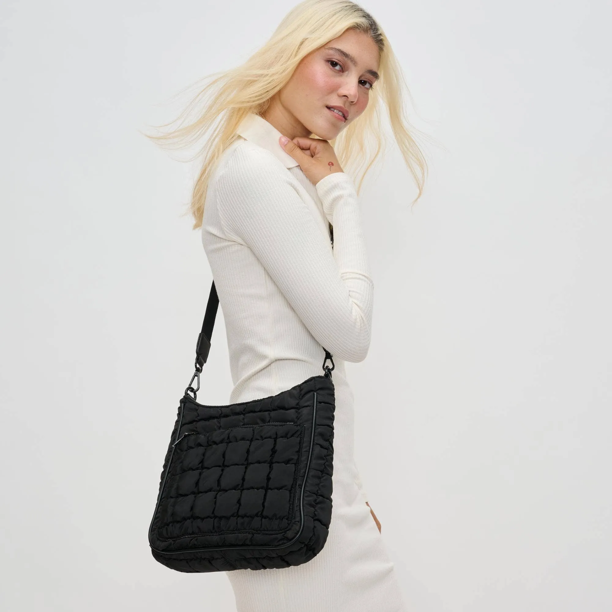 Aura Quilted Nylon Puffer Crossbody