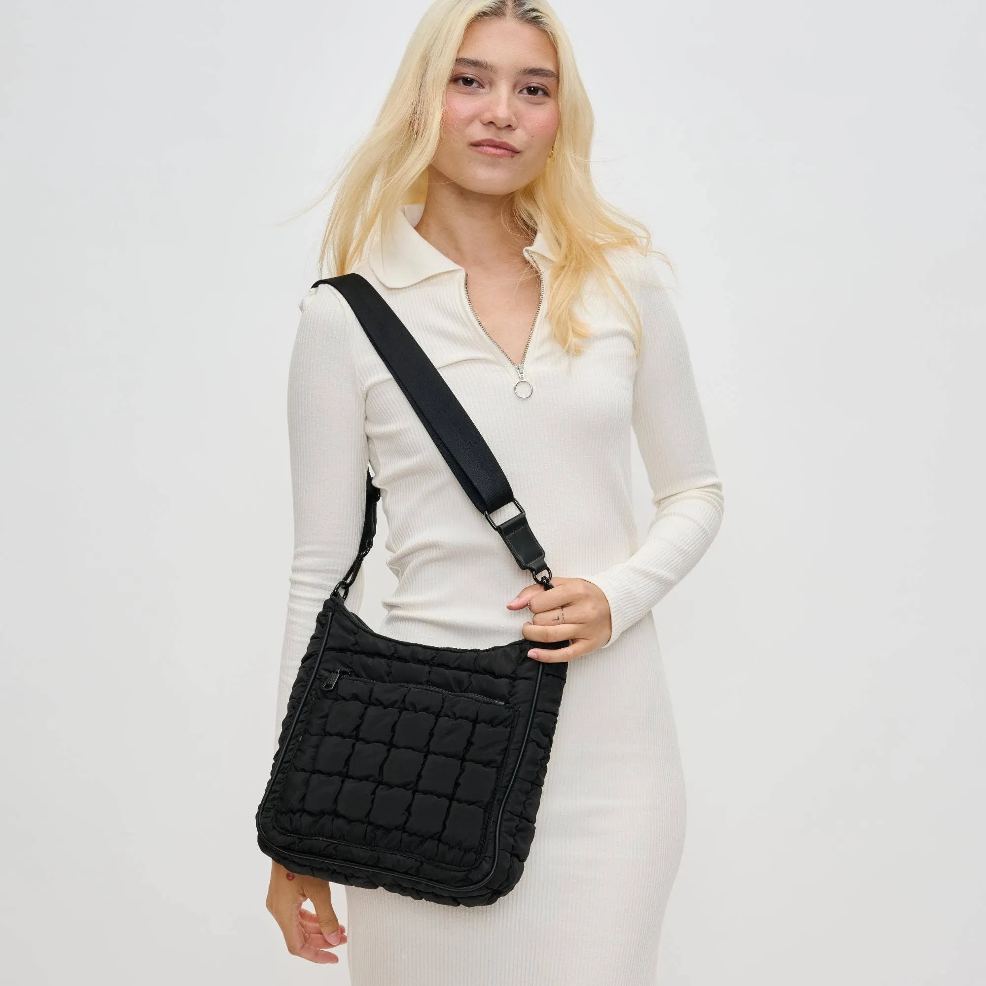 Aura Quilted Nylon Puffer Crossbody