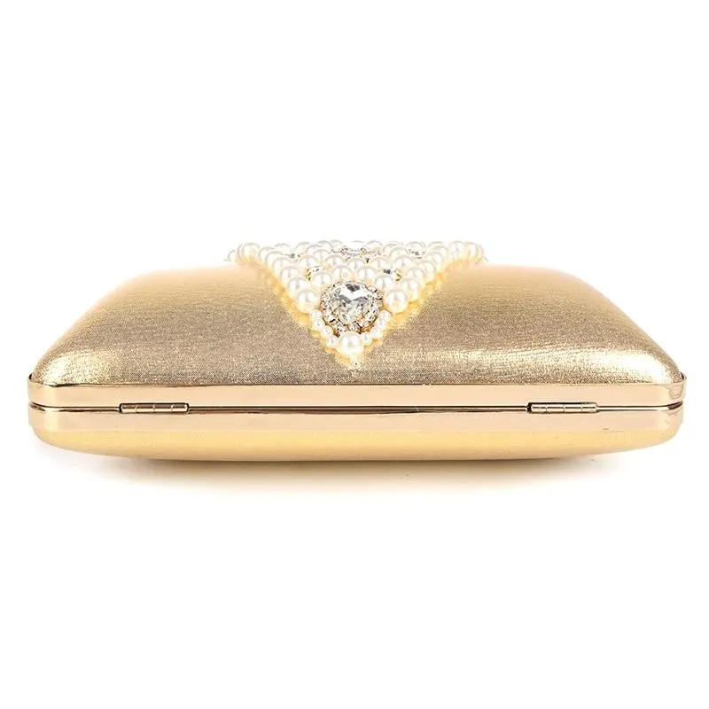 Beaded Evening Bags Pearl Crystal Wedding Clutches