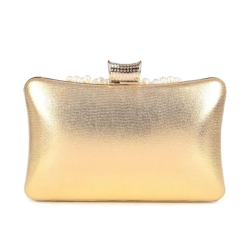 Beaded Evening Bags Pearl Crystal Wedding Clutches