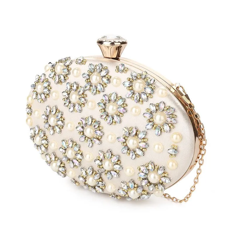 Beaded Evening Clutch Egg Shape