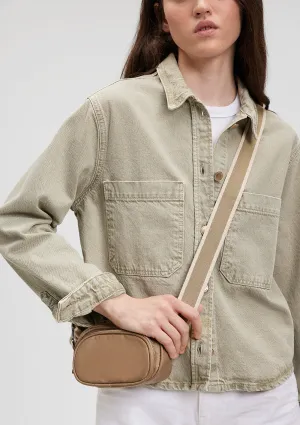 Beige Messenger Bag