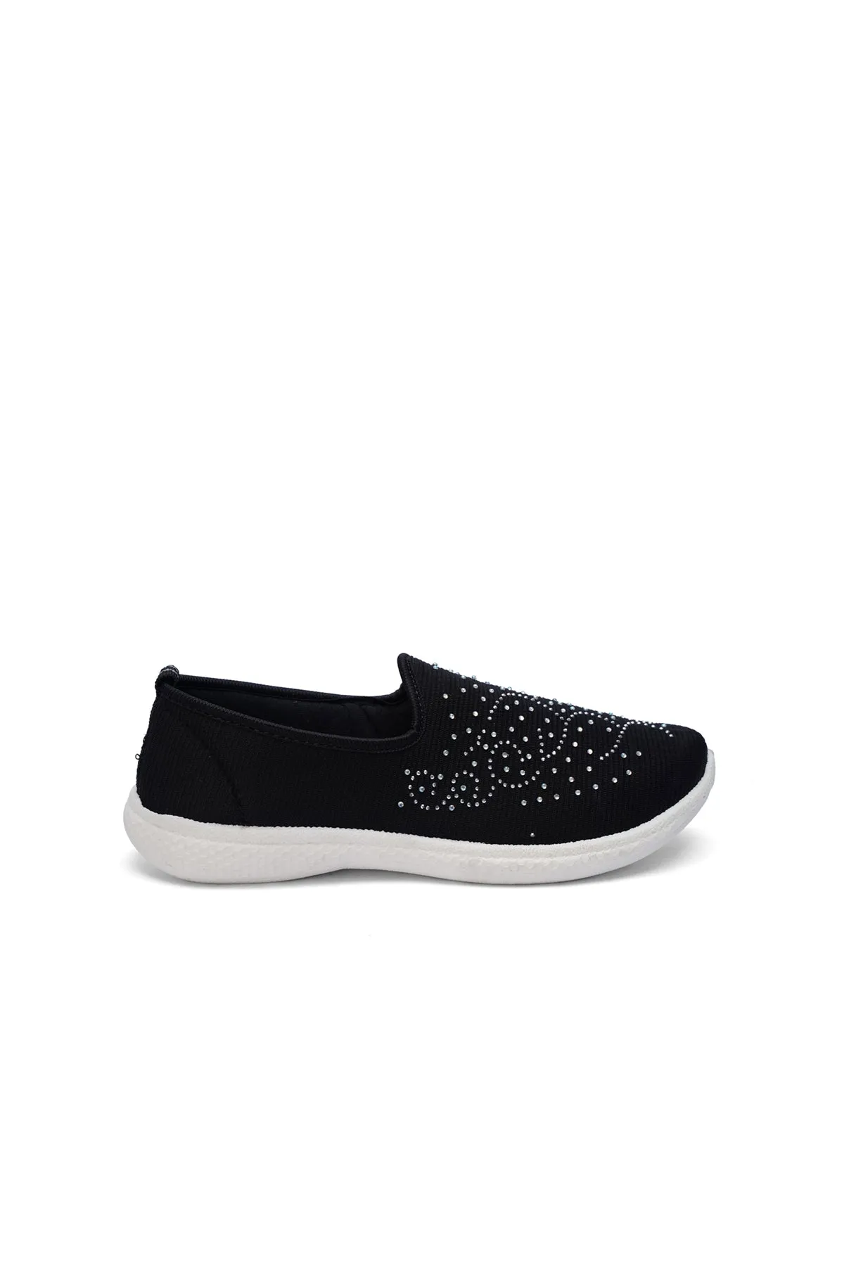 Black Canvas Sneakers For Women