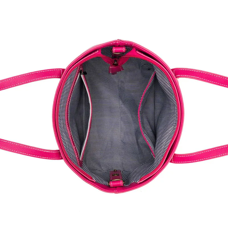 Black Caviar Tara 3 Piece Handbag Set Magenta
