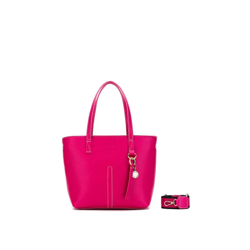 Black Caviar Tara 3 Piece Handbag Set Magenta