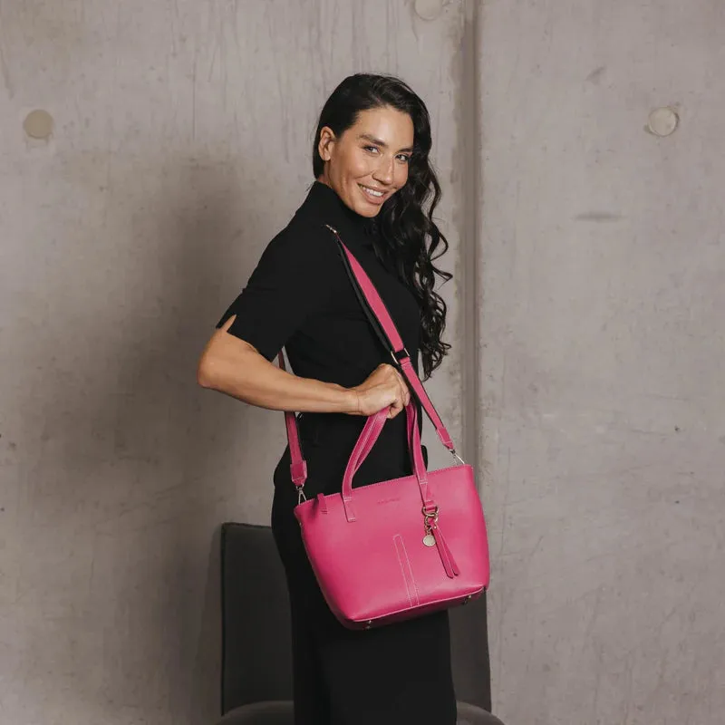 Black Caviar Tara 3 Piece Handbag Set Magenta
