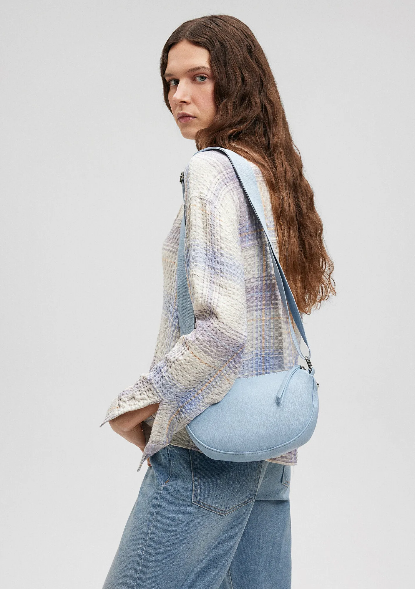 Blue Messenger Bag