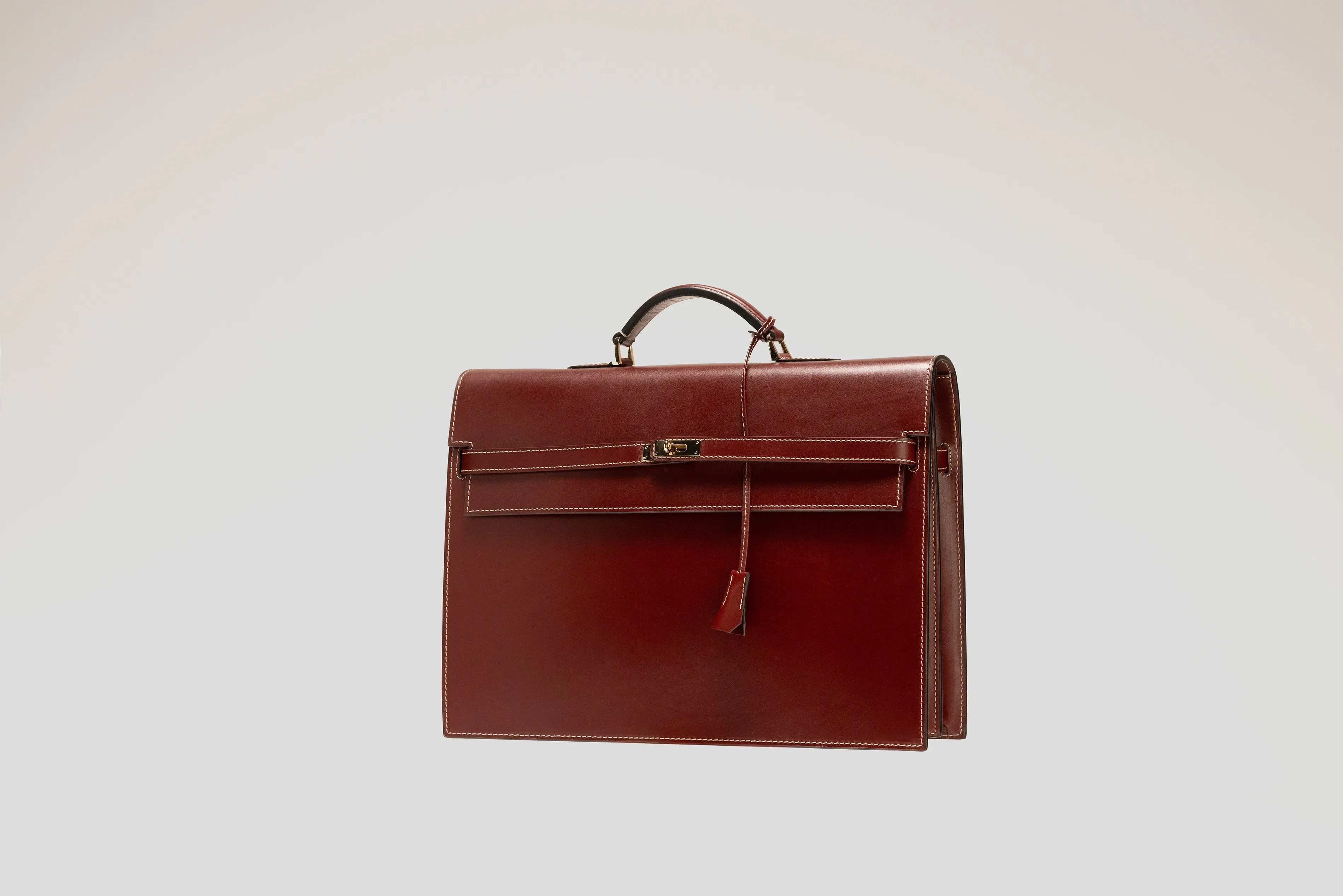 Briefcase - Box Calf Burgundy