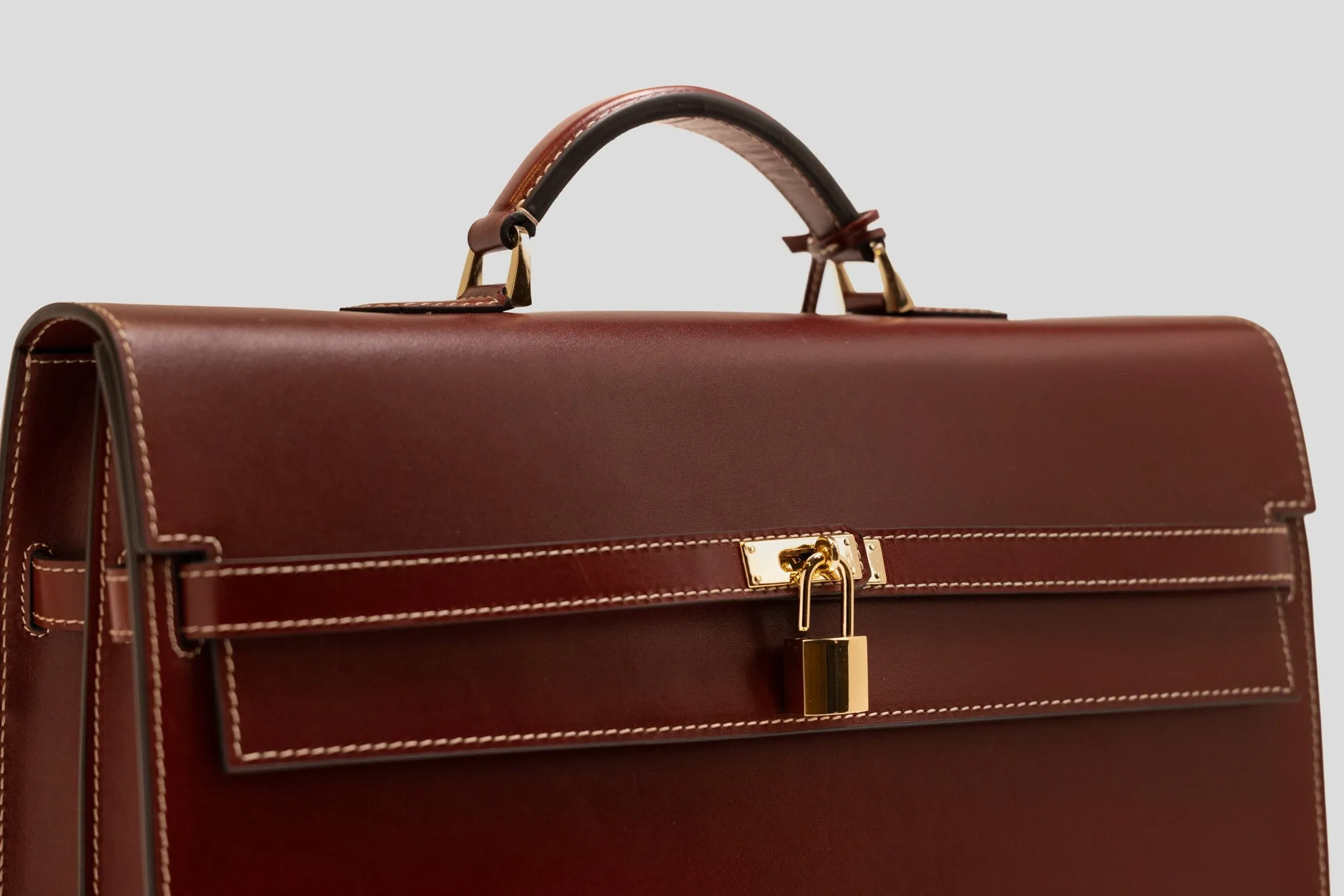 Briefcase - Box Calf Burgundy