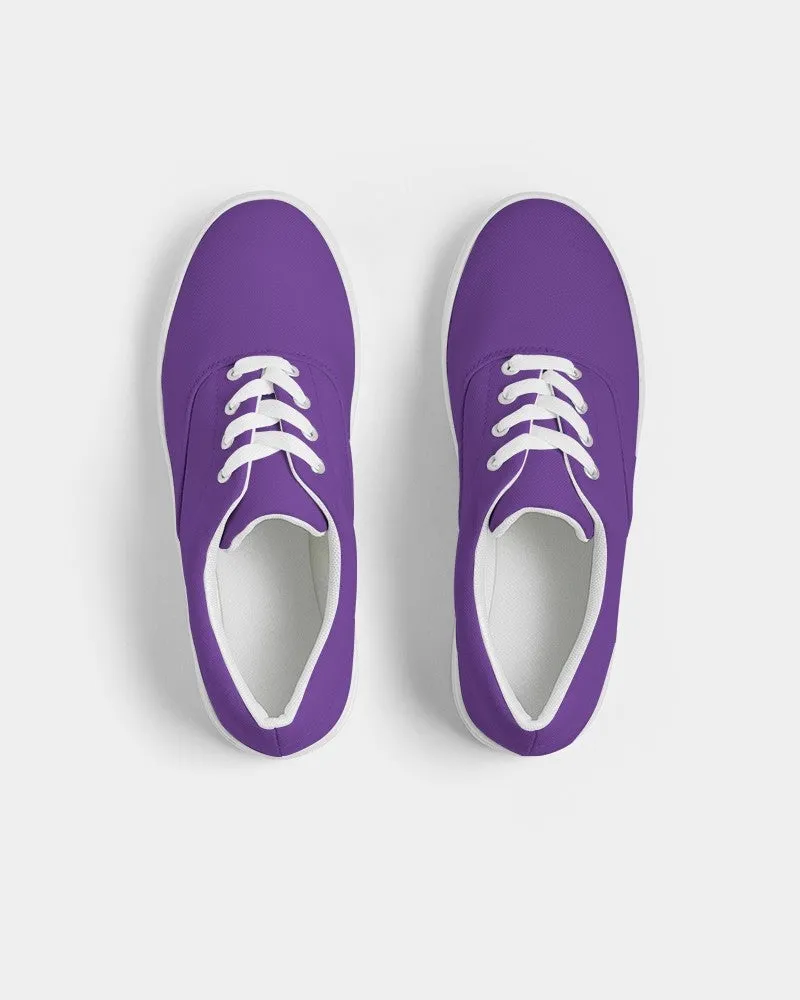 Bright Violet Men's Canvas Sneakers | Men's | Bright Pure Violet | C75M100Y0K0