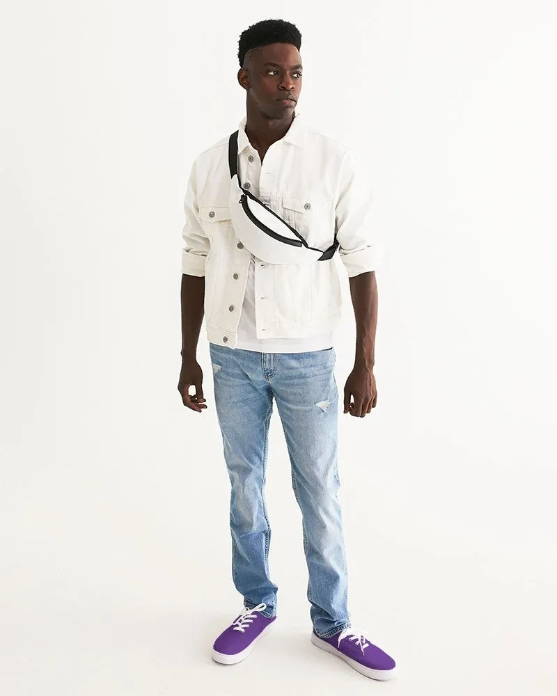 Bright Violet Men's Canvas Sneakers | Men's | Bright Pure Violet | C75M100Y0K0