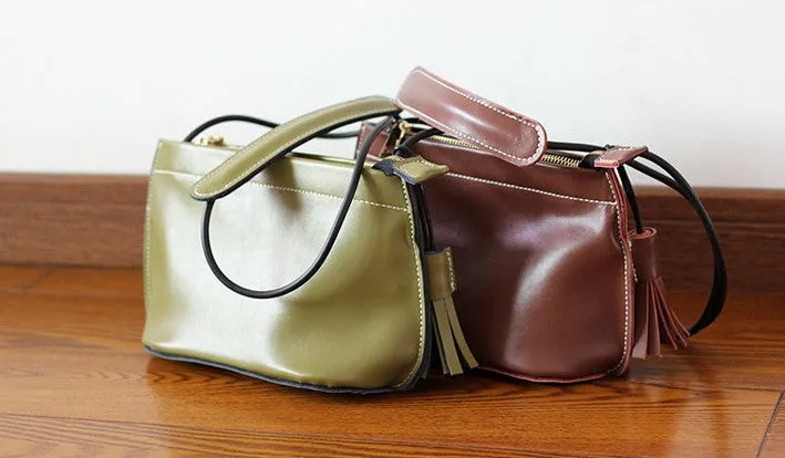 Brown Womens Crossbody Leather Bags Cute Small Leather Crossbody Bags for Women