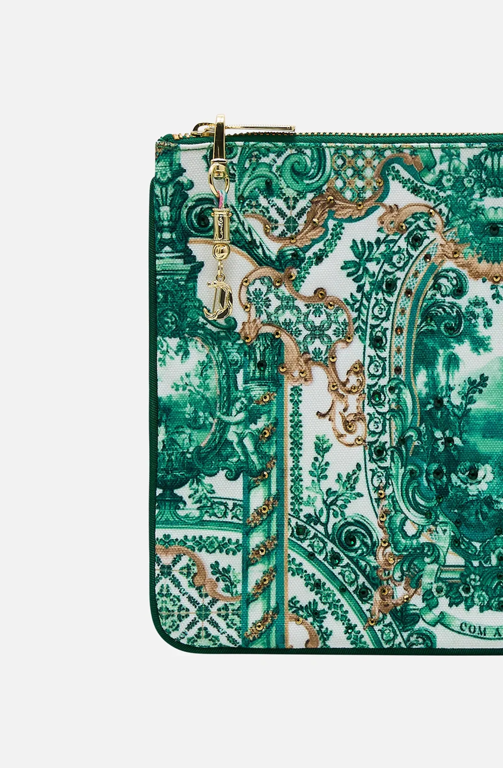 CAMILLA Small Canvas Clutch - Corridor Of Calm