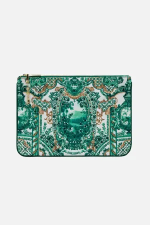 CAMILLA Small Canvas Clutch - Corridor Of Calm