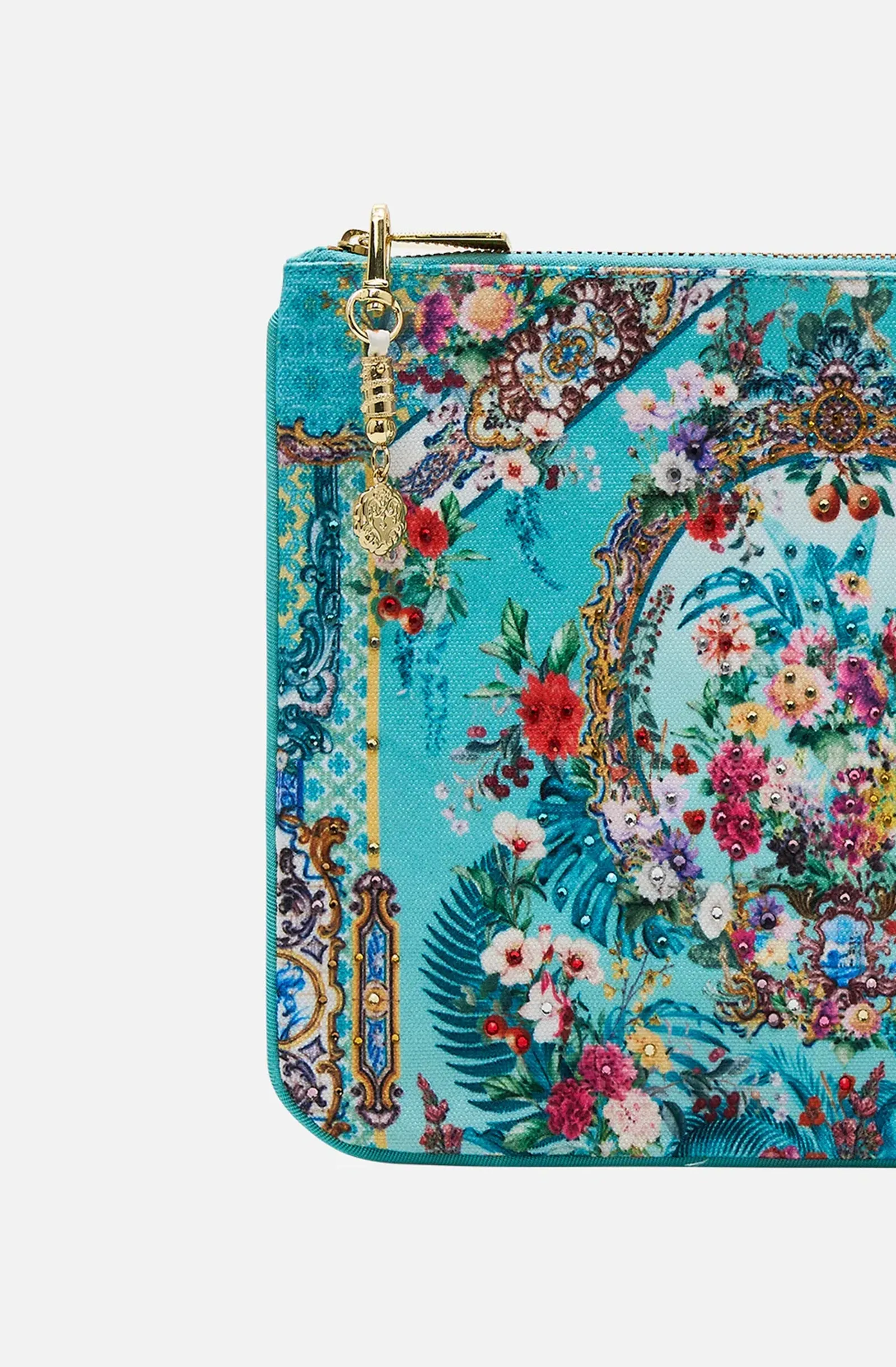 CAMILLA Small Canvas Clutch - Gardens Of Queluz
