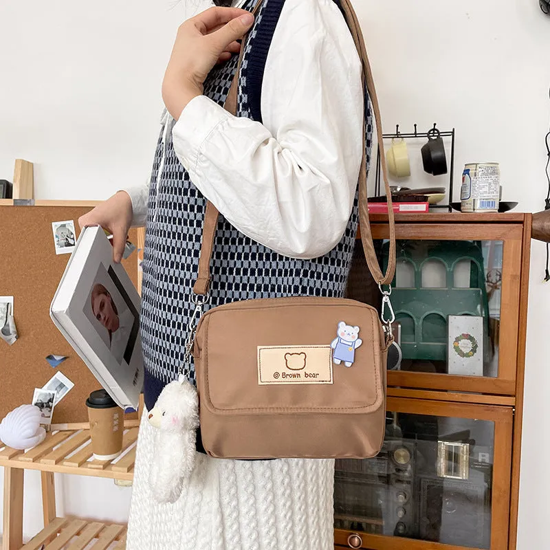 Cartoon Bear Lovely Korean Vintage Style Funny Bags
