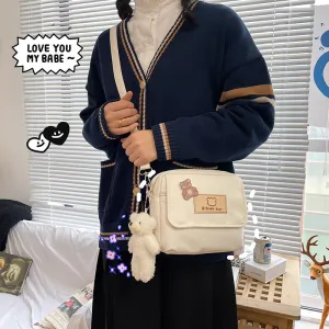 Cartoon Bear Lovely Korean Vintage Style Funny Bags