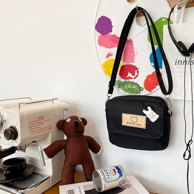 Cartoon Bear Lovely Korean Vintage Style Funny Bags