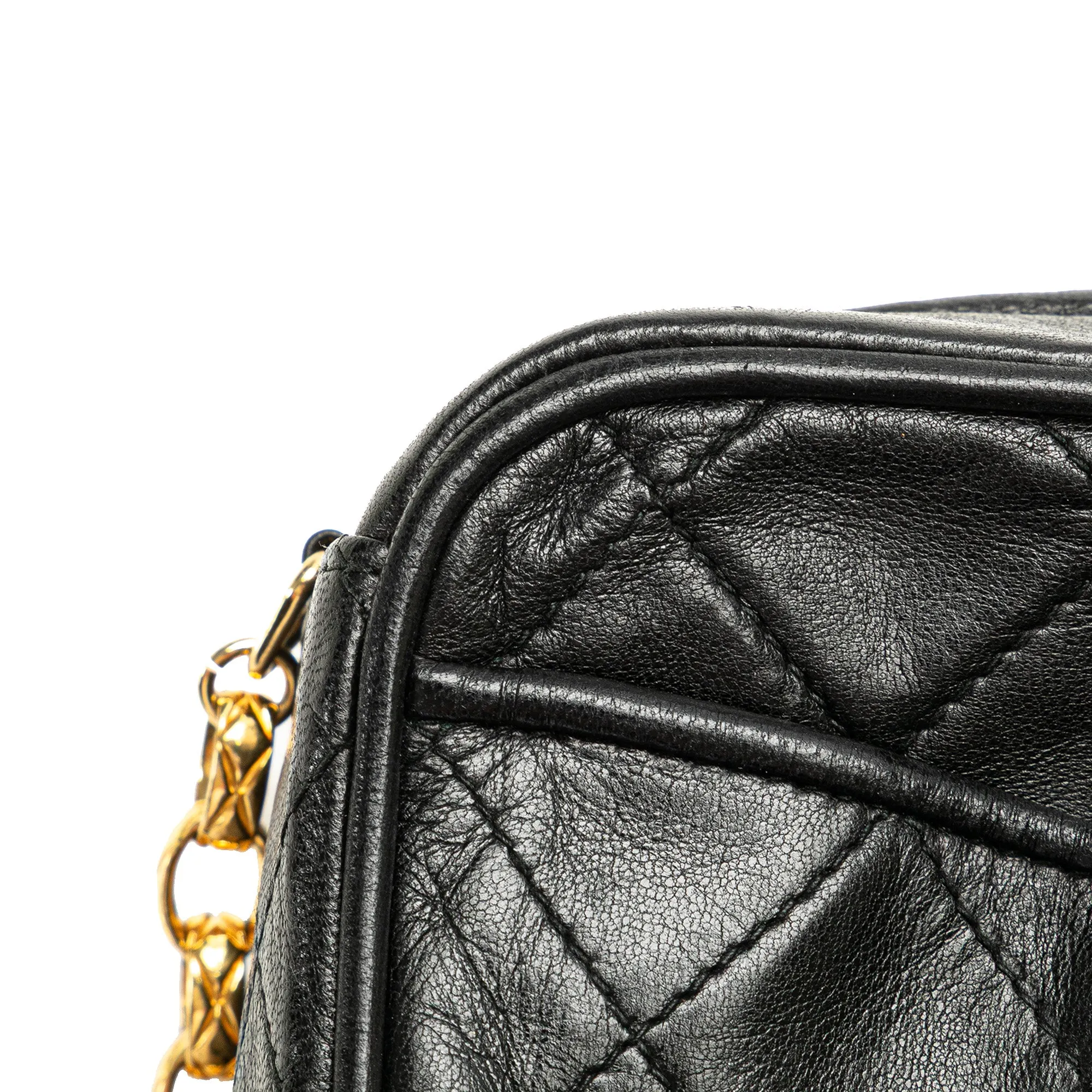 CC Quilted Lambskin Tassel Camera Bag