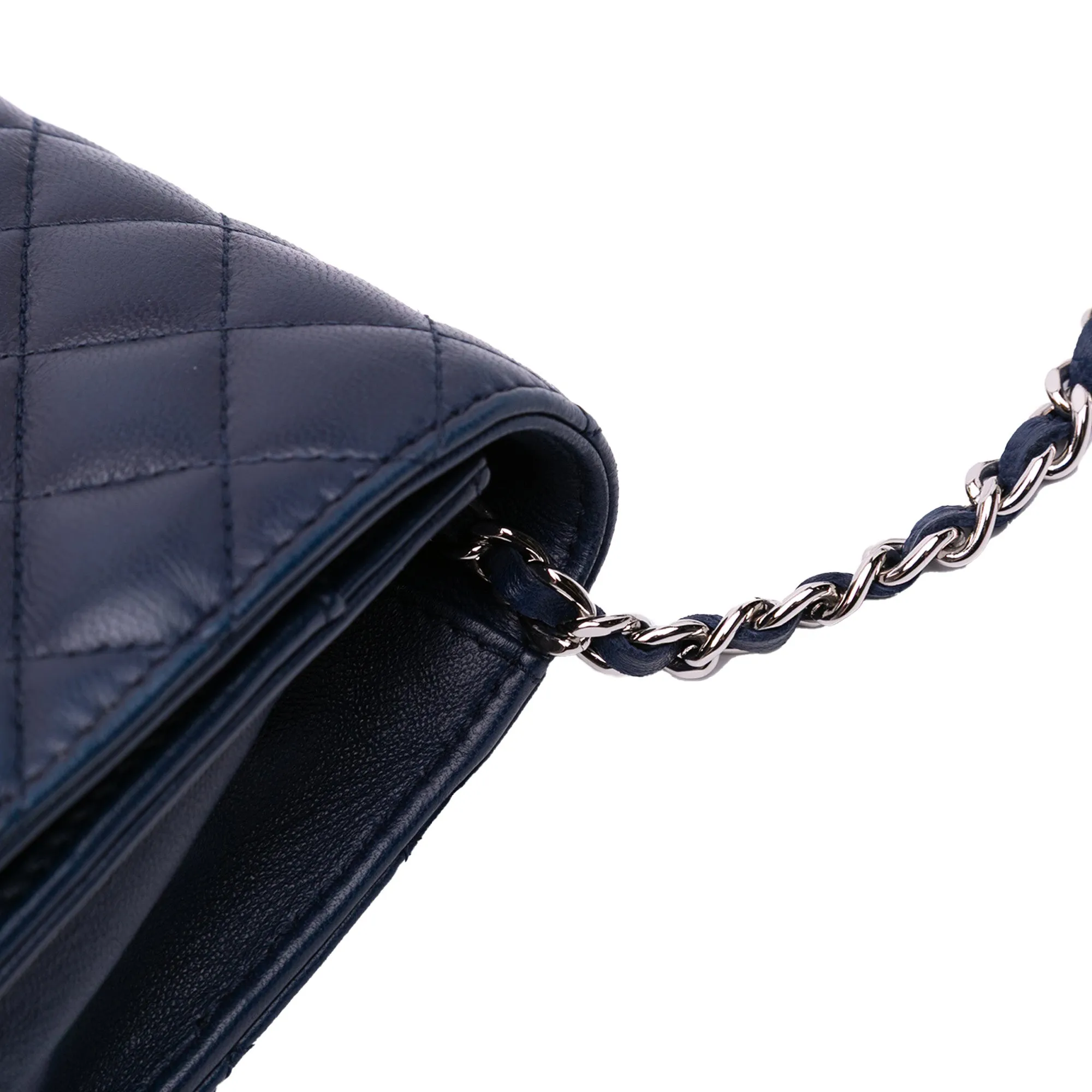 CC Quilted Lambskin Wallet on Chain