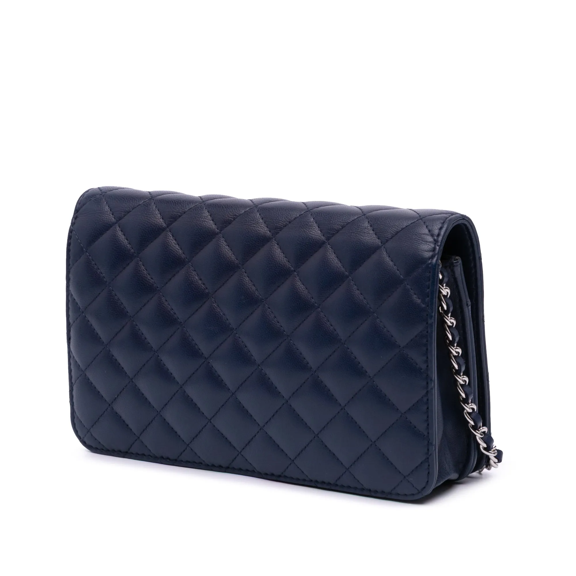 CC Quilted Lambskin Wallet on Chain
