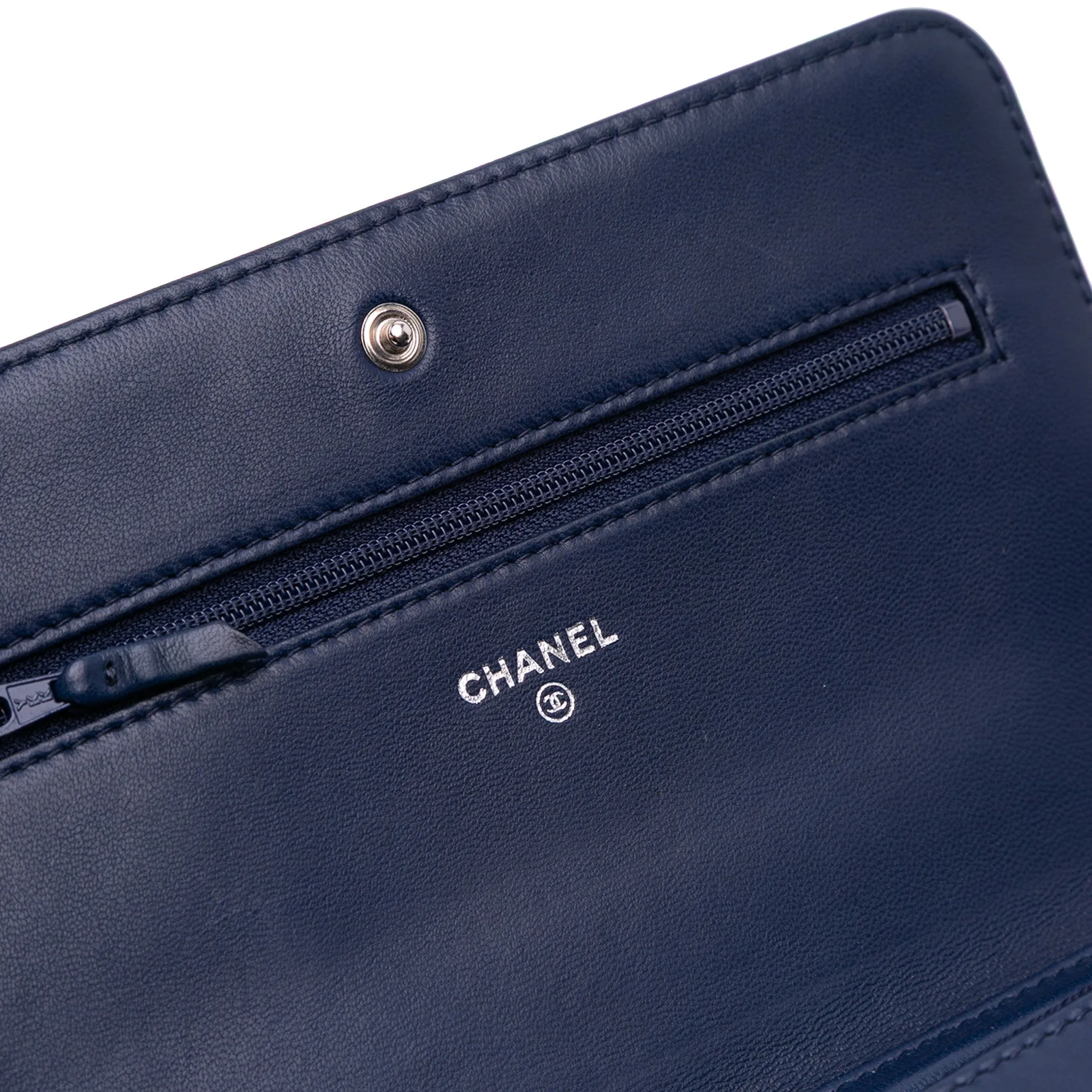 CC Quilted Lambskin Wallet on Chain