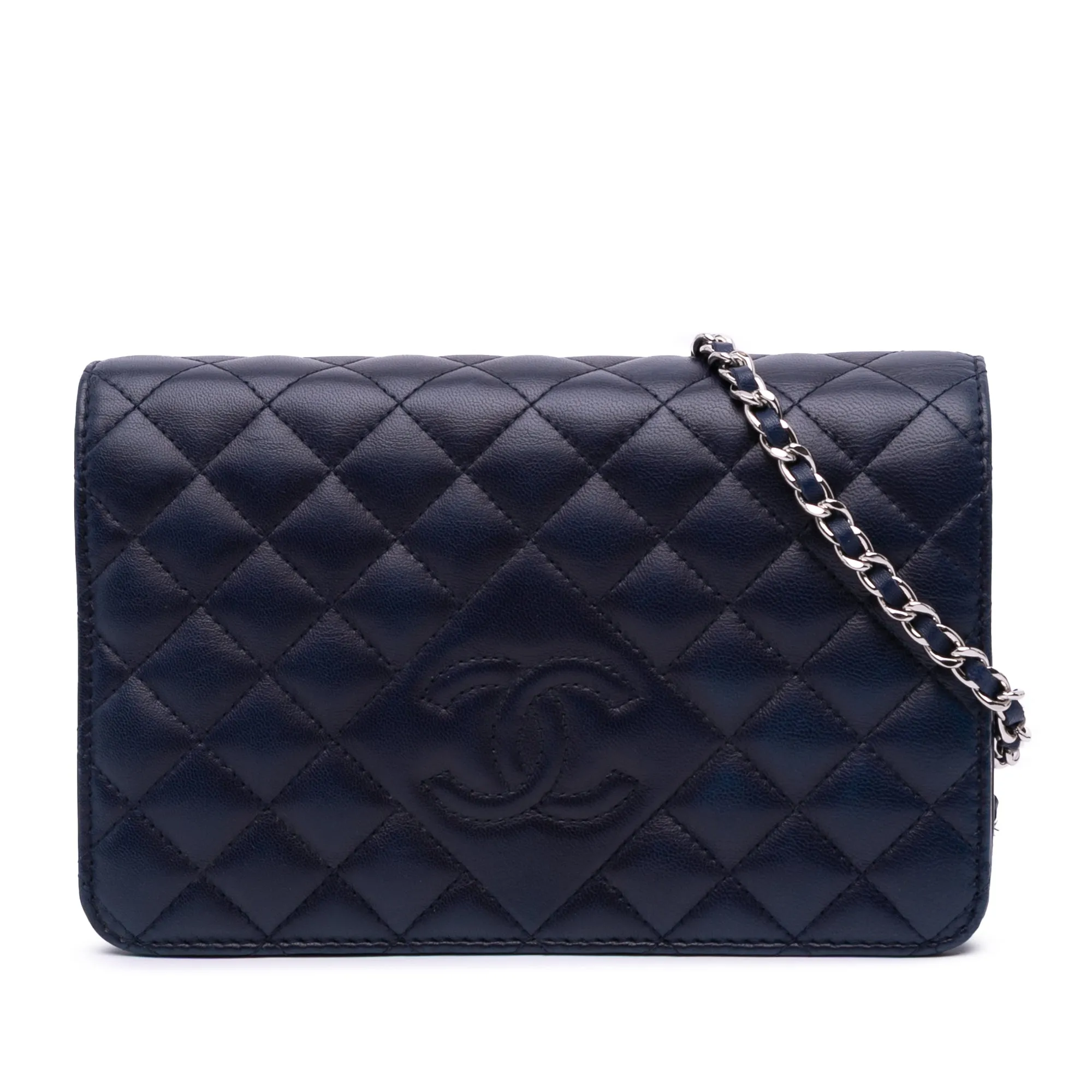 CC Quilted Lambskin Wallet on Chain