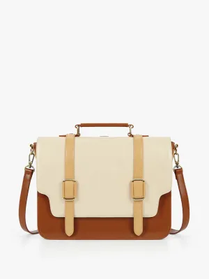 Charlie Unisex Vintage Vegan Briefcase