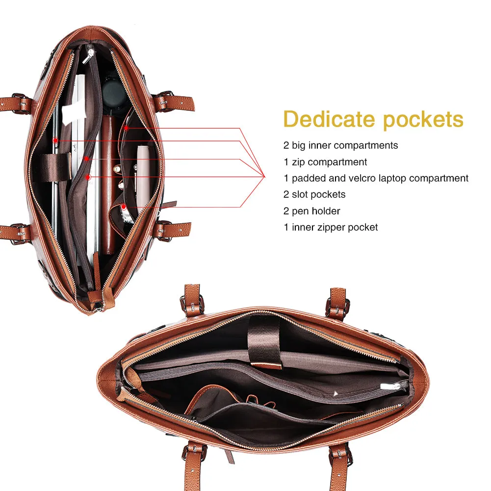 Claire Business Genuine Leather Handbag Briefcase For Women