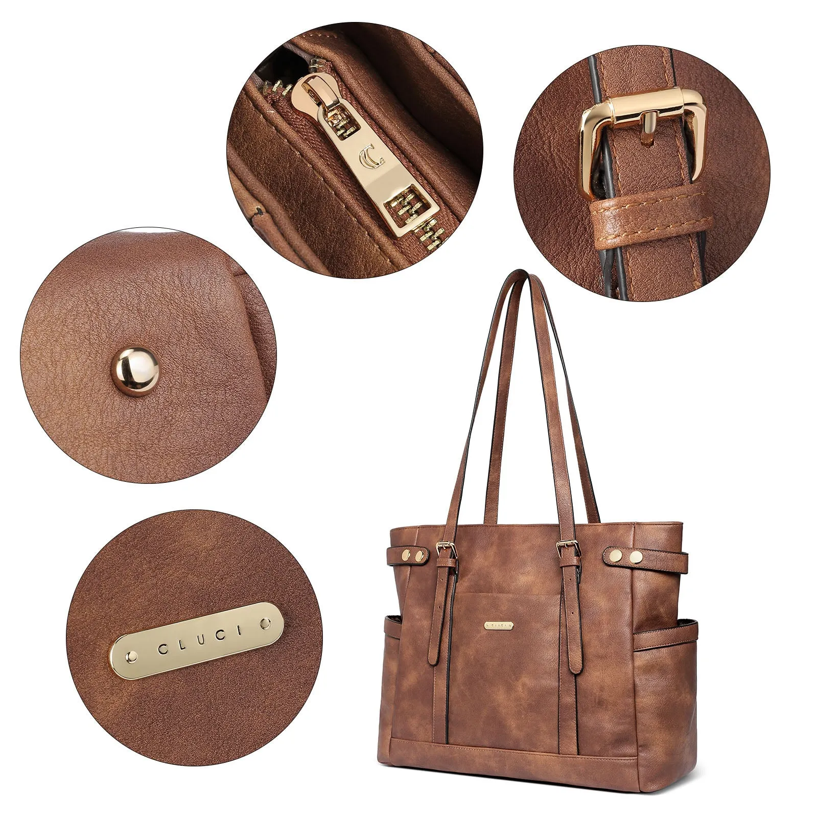 Claire Business Genuine Leather Handbag Briefcase For Women