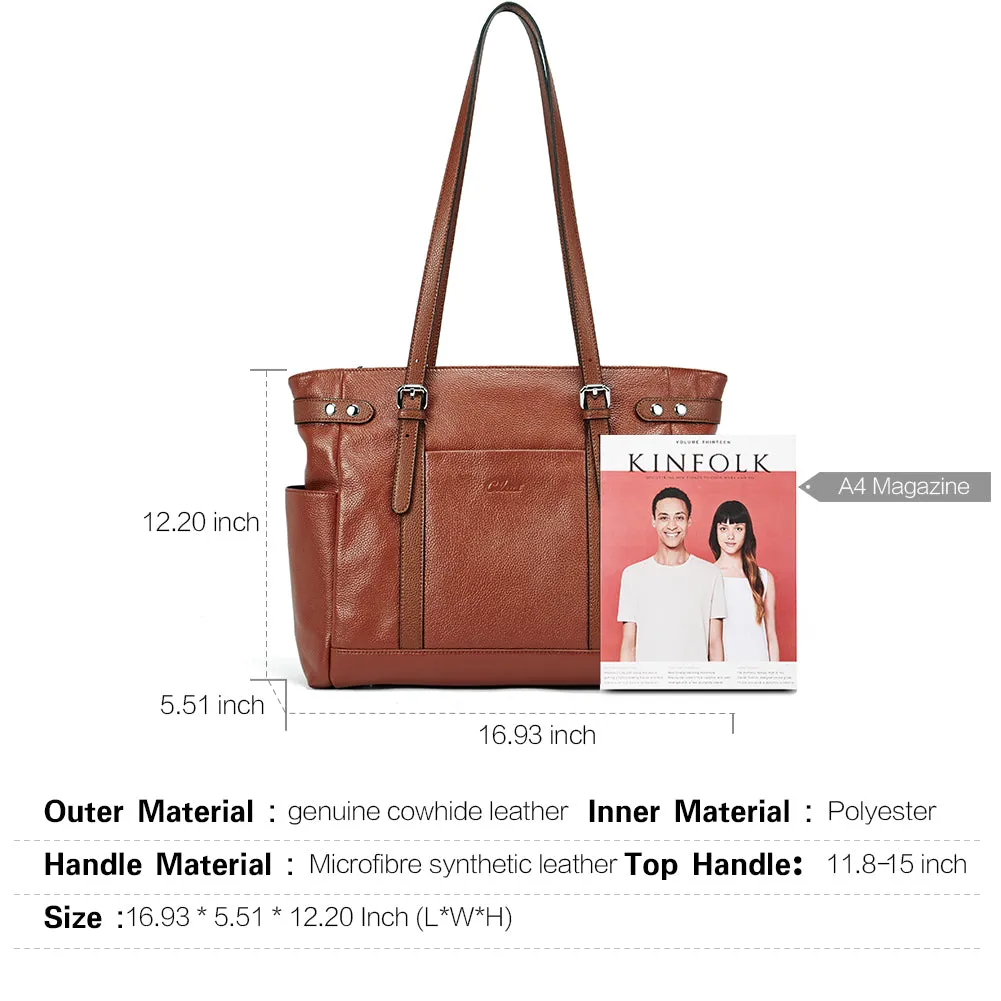 Claire Business Genuine Leather Handbag Briefcase For Women