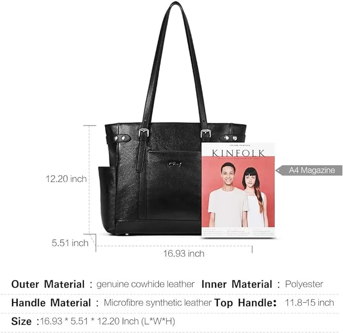 Claire Business Genuine Leather Handbag Briefcase For Women