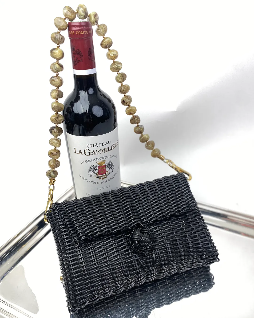 Clutch Strap | Pebble Gemstone in Light Tortoise