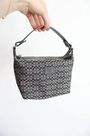 Coach Signature Gray Canvas Mini Bag