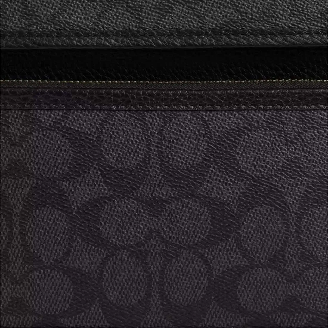 COACH Sullivan Flap Crossbody Bag In Signature Canvas Charcoal/Black BR-CZ396