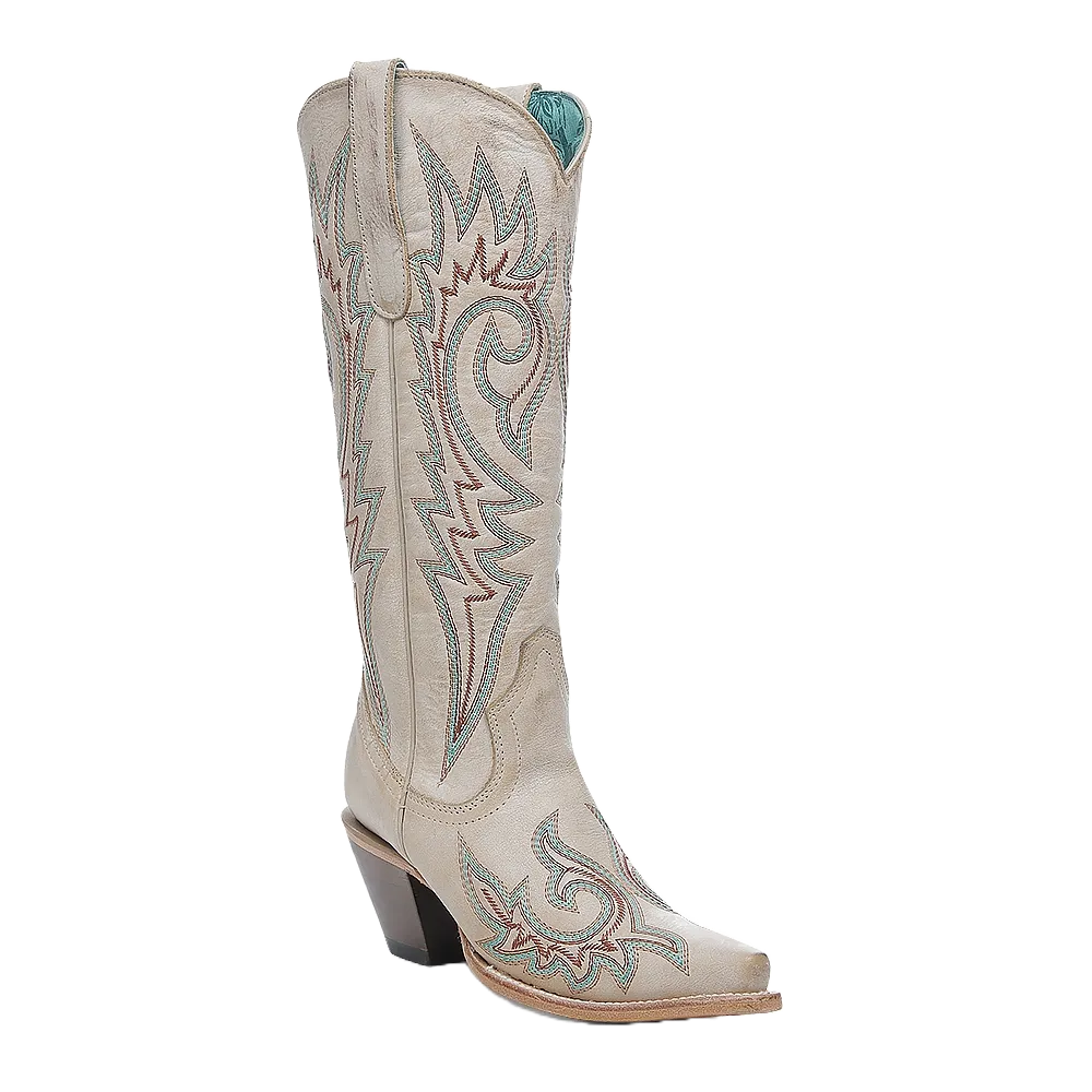 Corral LD Bone Embroidery Tall Boots