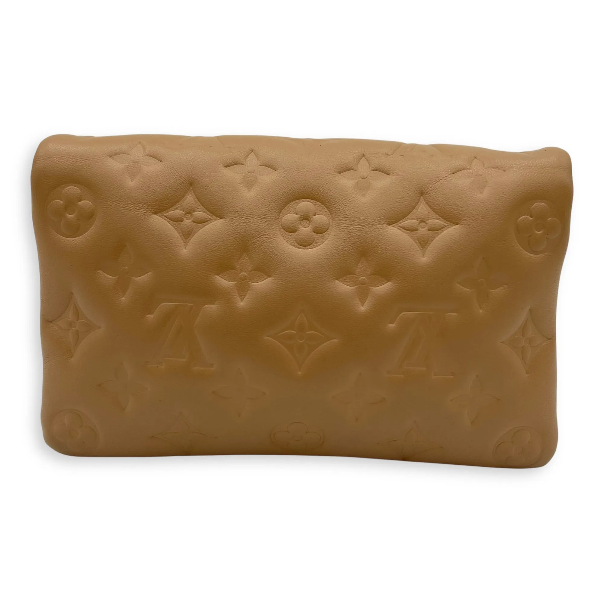 Coussin Pochette Small Gold Crossbody Bag in Calfskin, Gold hardware