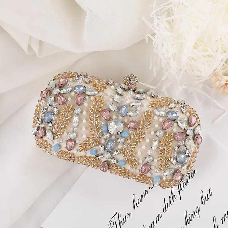 Crystal Clutch Bag for Wedding Party Rhinestone Handbag