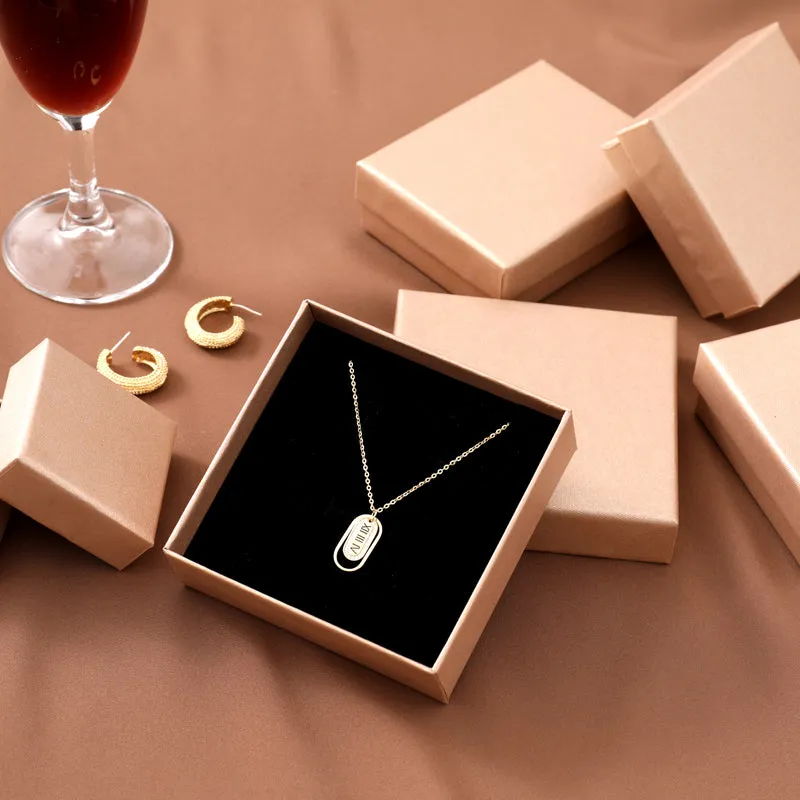 Custom Vertical Name Necklace - Solid 14K | 18K Gold