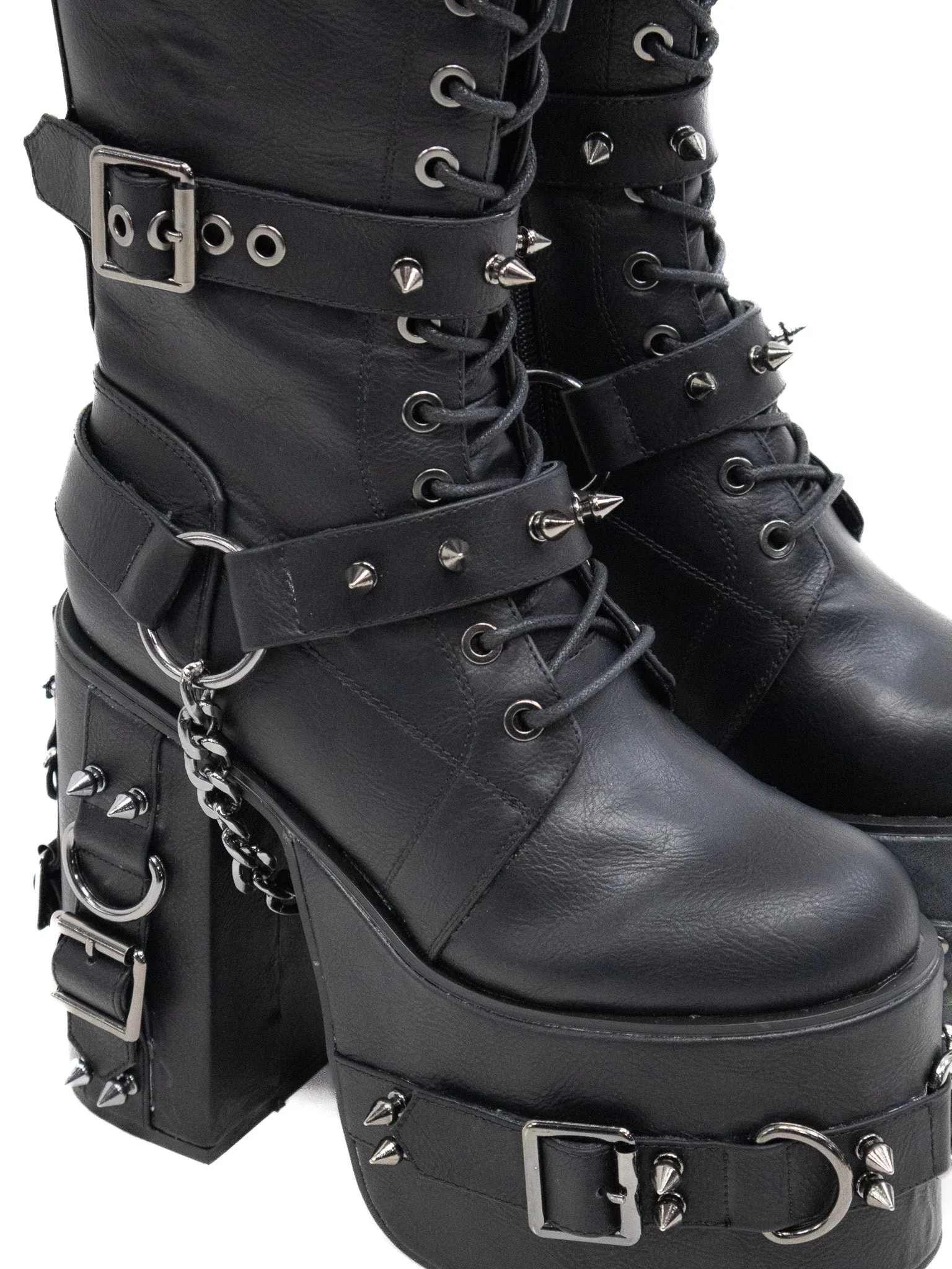 Dark Horse Spiked Platform Boots