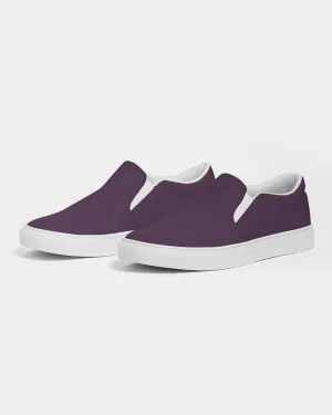 Dark Purple Slip-On Canvas Sneakers | Men's | Dark Pastel Purple | C30M60Y0K80