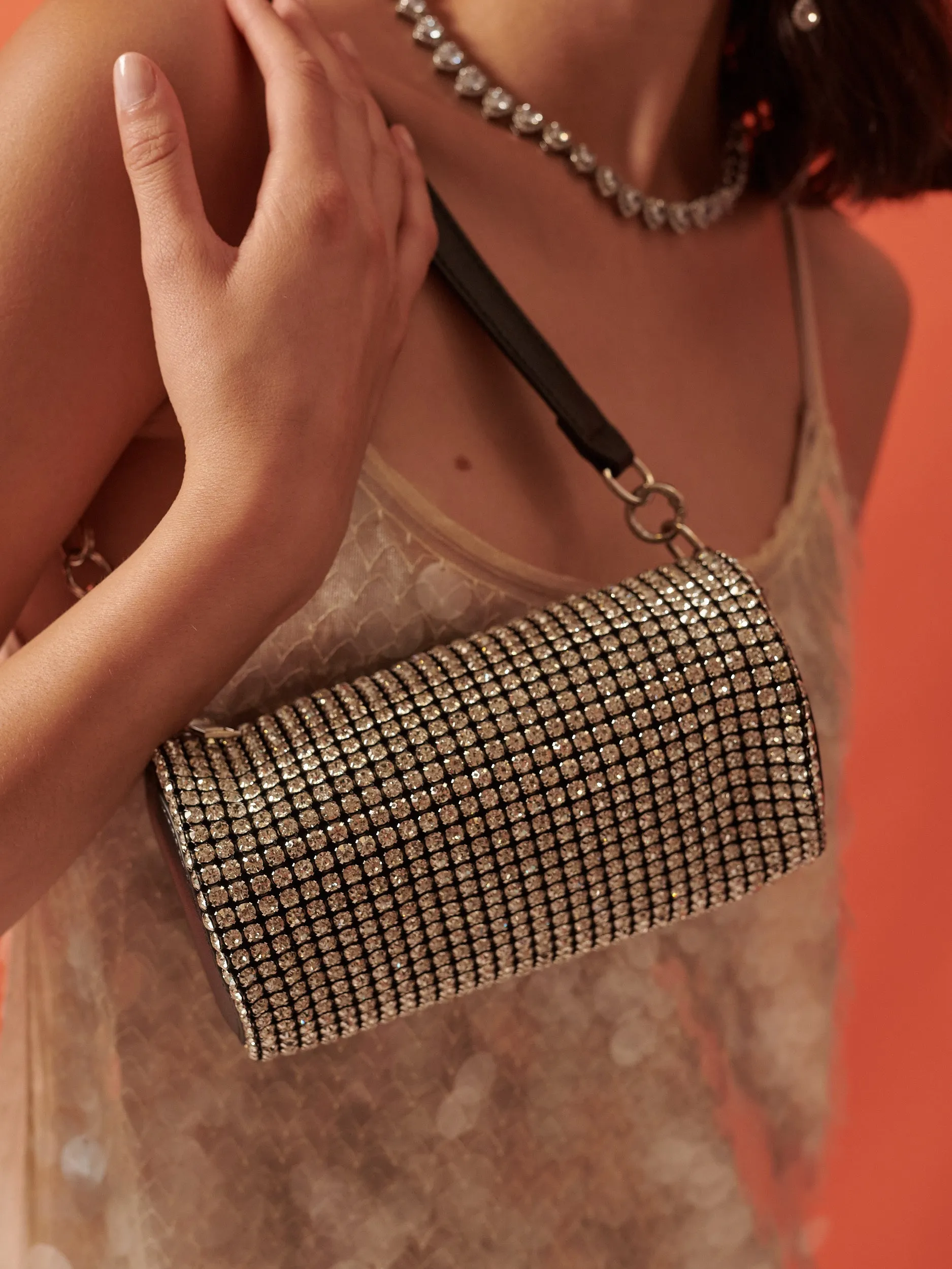 Disco Rhinestone Evening Bag