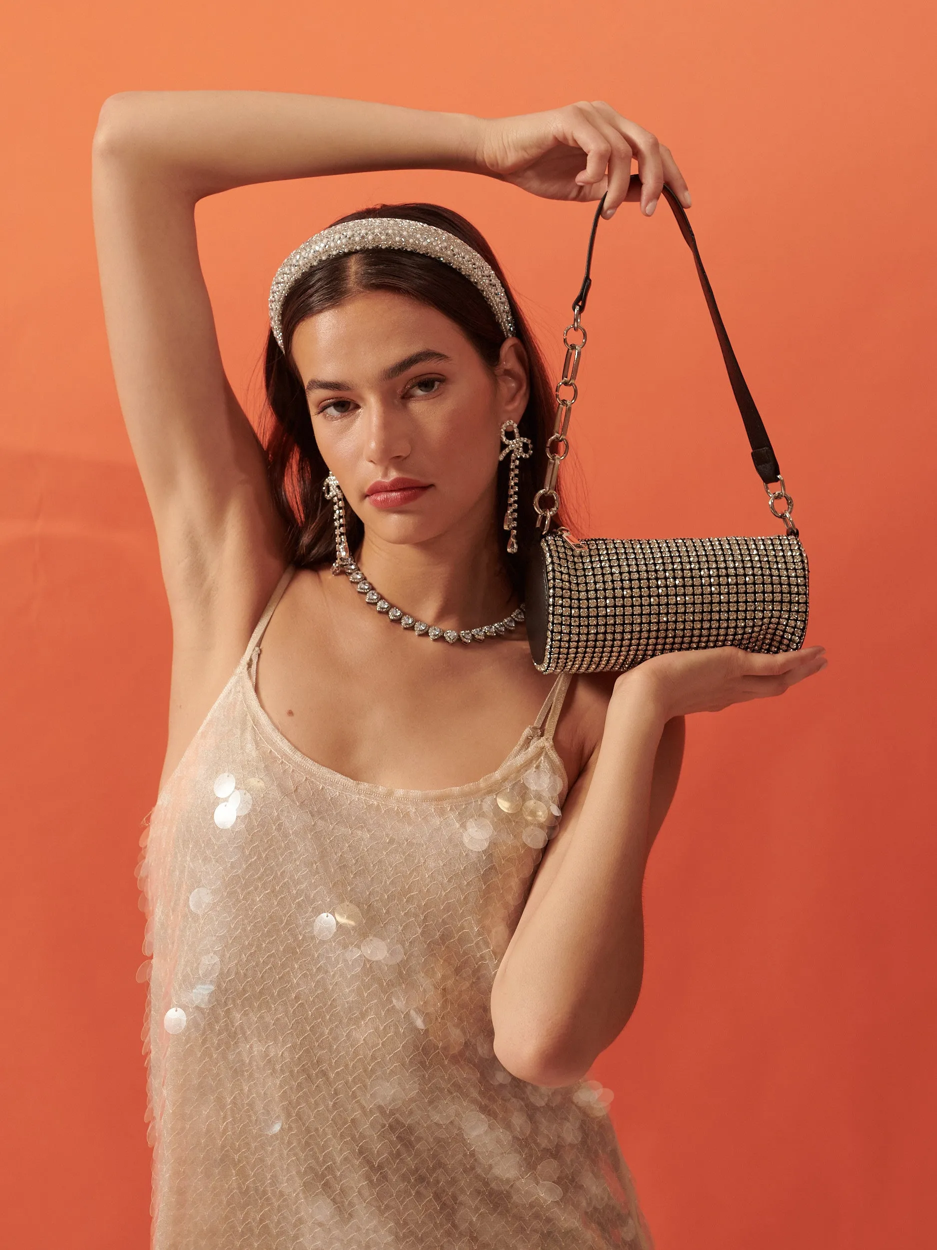 Disco Rhinestone Evening Bag